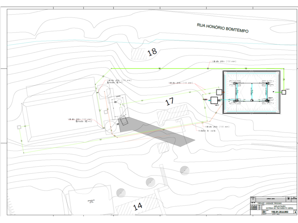 figura 3 – projeto da nova lagoa aerada desenvolvido pela h2o engenharia