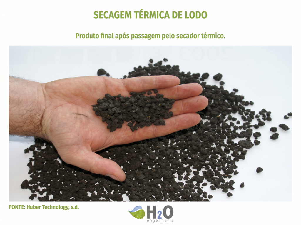 secagem térmica de lodo