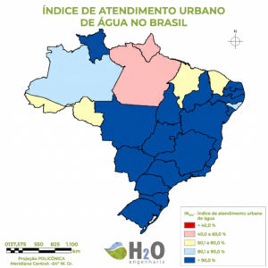 figura 1 – atendimento urbano de água.