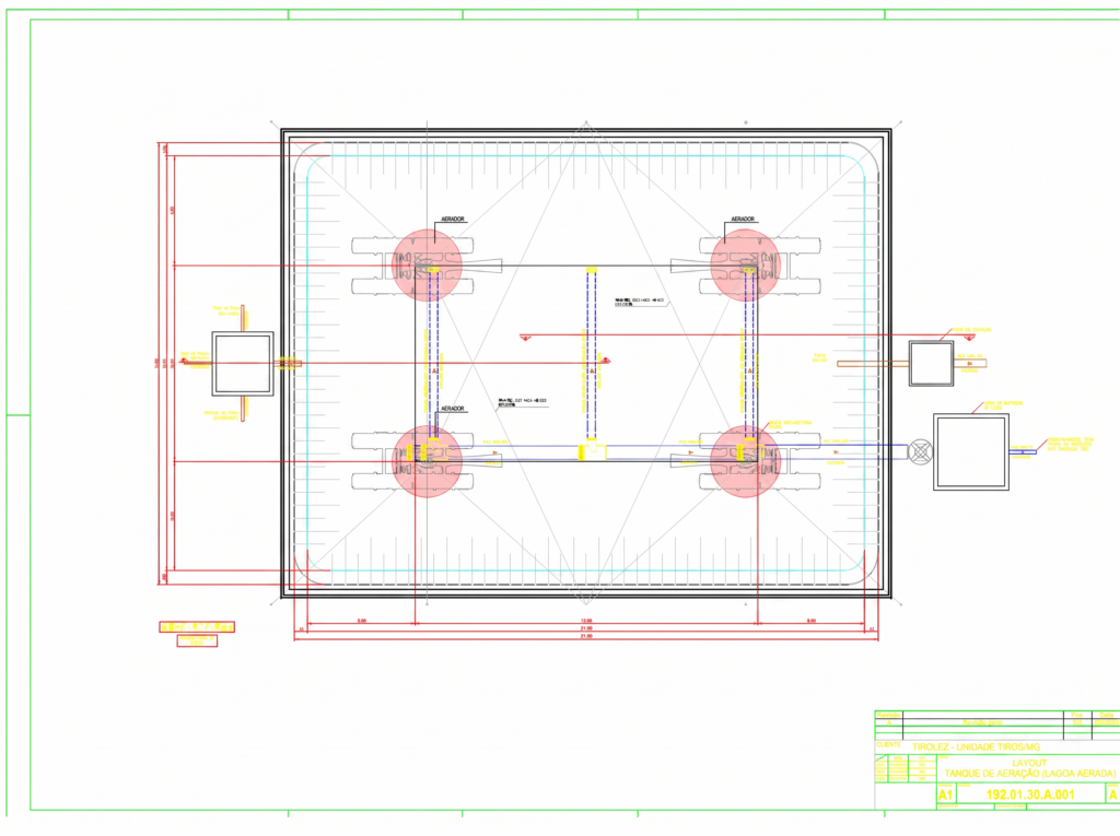 Figura 1 – Projeto da nova Lagoa Aerada desenvolvido pela H2O Engenharia.